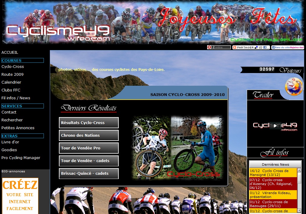 Cyclisme49 >R�sultats Cyclisme Pays de Loire