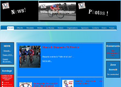 aperçu site vs mésanger cyclisme49.wifeo.com